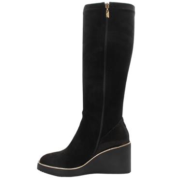 KATE APPLEBY DERBY BOOT - BLACK SUEDE